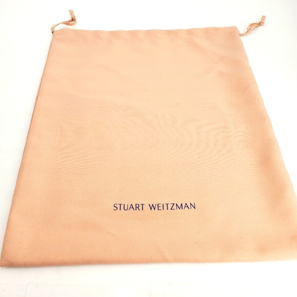 STUART WEITZMAN dust bag  cotton pale pink  14" W  X 15" Height (**) - Picture 1 of 8